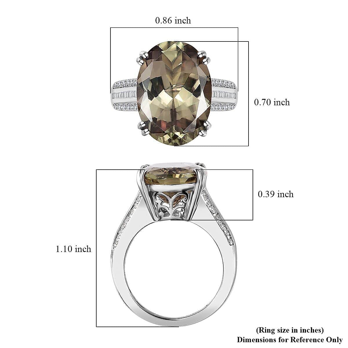 Certified & Appraised Rhapsody 950 Platinum AAAA Turkizite and Diamond 10.90 ctw Statement Ring (Size 10.0) 8.65 Grams