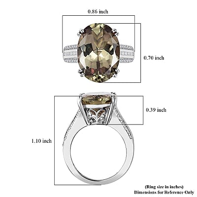 Certified & Appraised Rhapsody 950 Platinum AAAA Turkizite and Diamond 10.90 ctw Statement Ring (Size 10.0) 8.65 Grams