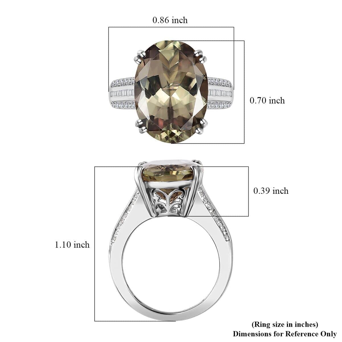Rhapsody 950 Platinum AAAA Turkizite and E-F VS2 Diamond Ring (Size 6.0) 10.50 ctw image number 5