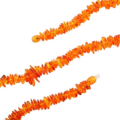 Baltic Amber Golden Chips Necklace 24 Inches