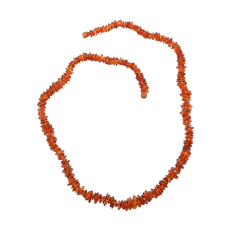 Baltic Amber Luster Chips Necklace 26 Inches
