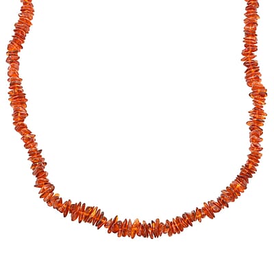 Baltic Amber Luster Chips Necklace 26 Inches