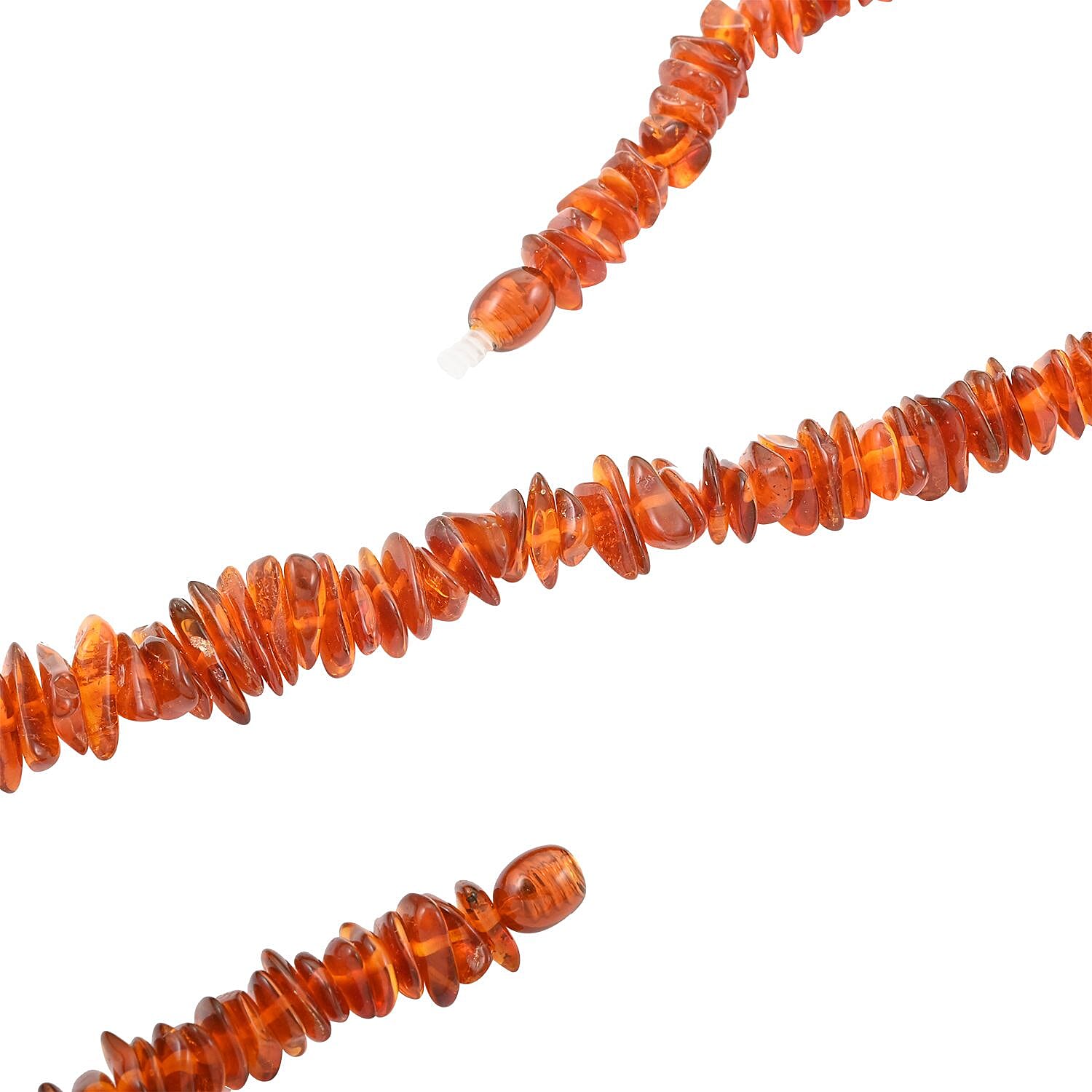 Baltic Amber Luster Chips Necklace 26 Inches