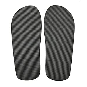 Checked Seagrass Slipper with Fabric Strap - Size 7-7.5
