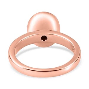Oregon Sunrise Peach Opal 1.80 ctw Solitaire Ring in Vermeil Rose Gold Over Sterling Silver (Size 11.5) (5.62 g)