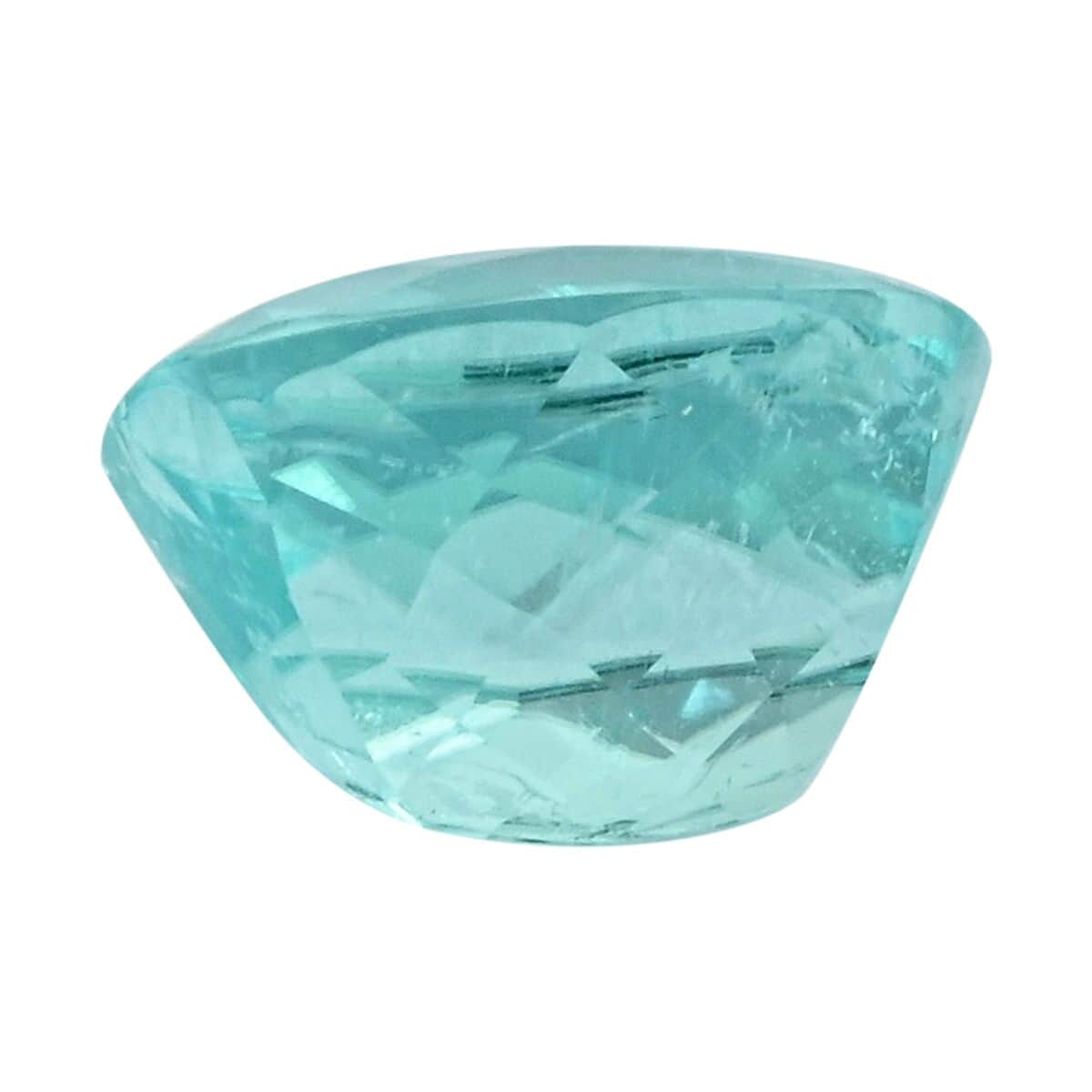 Certified & Appraised AAAA Paraiba Tourmaline (Cush Free Size) 3.71 ctw image number 2