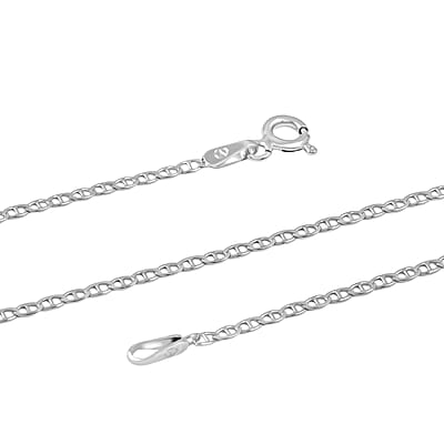 Italian Venezia Chain Necklace in Sterling Silver 24 Inches 2.50 Grams