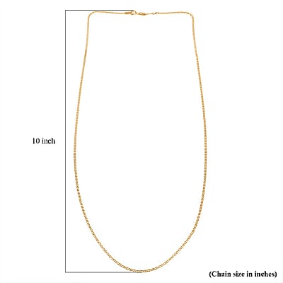 Italian 14K YG Over Sterling Silver Venezia Chain Necklace (24 Inches) (2.50 g)