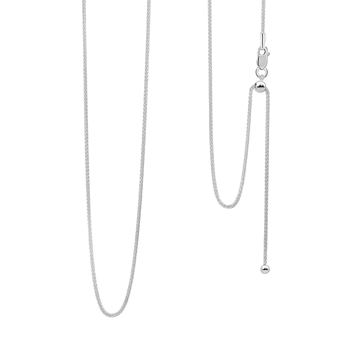 Ankur's Treasure Chest Italian Sterling Silver Chain Necklace 24 Inches 3.20 Grams image number 0