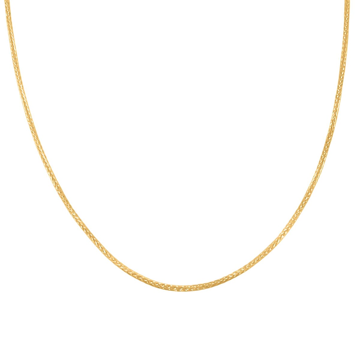 Italian 14K Yellow Gold Over Sterling Silver Chain Necklace 24 Inches 3.20 Grams image number 2