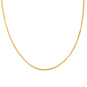 Ankur's Treasure Chest Italian 14K Yellow Gold Over Sterling Silver Chain Necklace 24 Inches 3.20 Grams