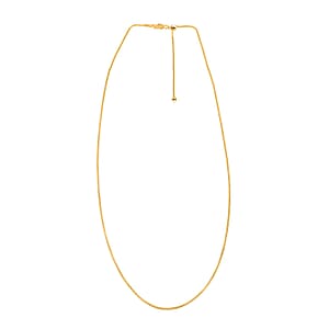 Ankur's Treasure Chest Italian 14K Yellow Gold Over Sterling Silver Chain Necklace 24 Inches 3.20 Grams
