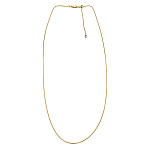 Italian 14K Yellow Gold Over Sterling Silver Chain Necklace 24 Inches 2.60 Grams