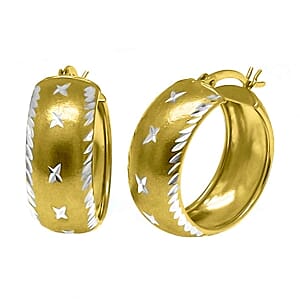 Vermeil YG Over Sterling Silver Earrings 4.20 g