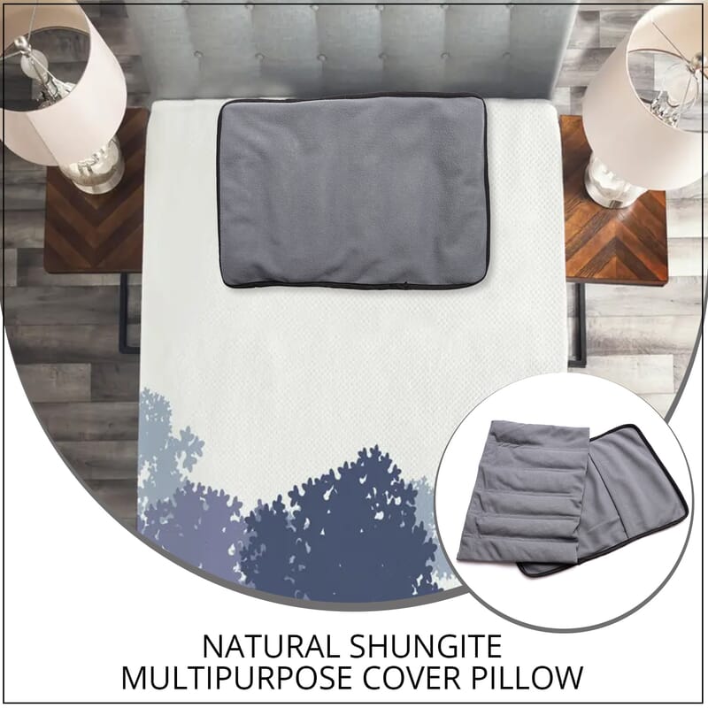 Gray Polyester Travelling Shungite Pillow 1 lb.