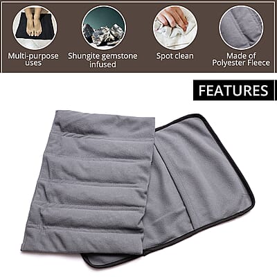 Gray Polyester Travelling Shungite Pillow 1 lb.