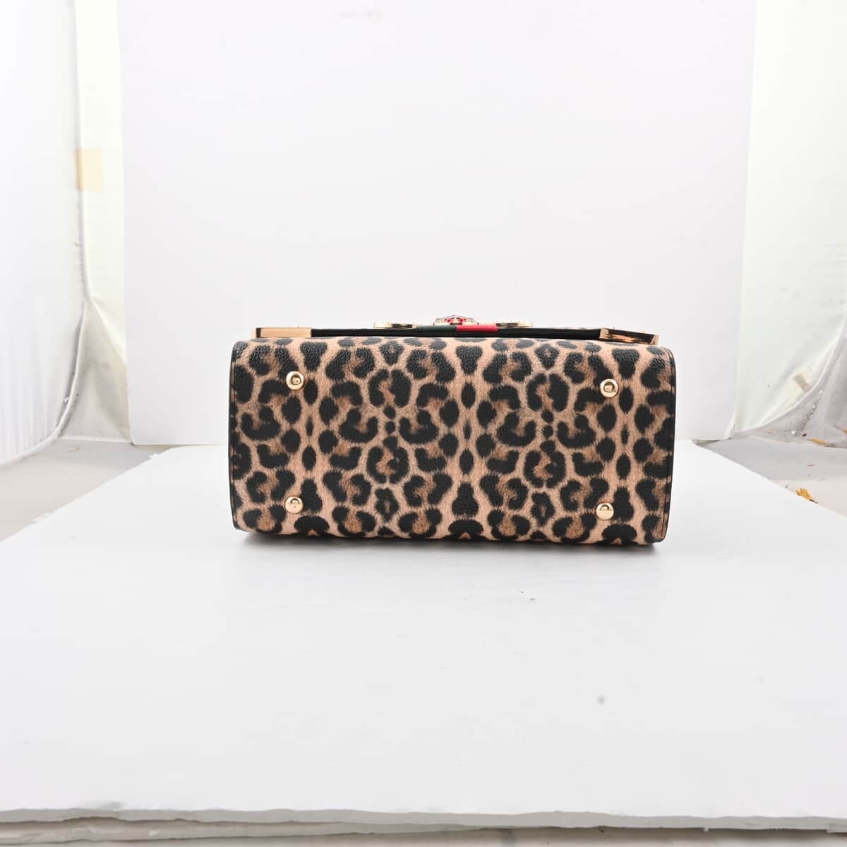 2pc Leopard Vegan Leather Shoulder Bag with Wallet image number 6