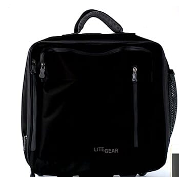 Lite Gear Hybrid Rolling Tote Luggage- Black
