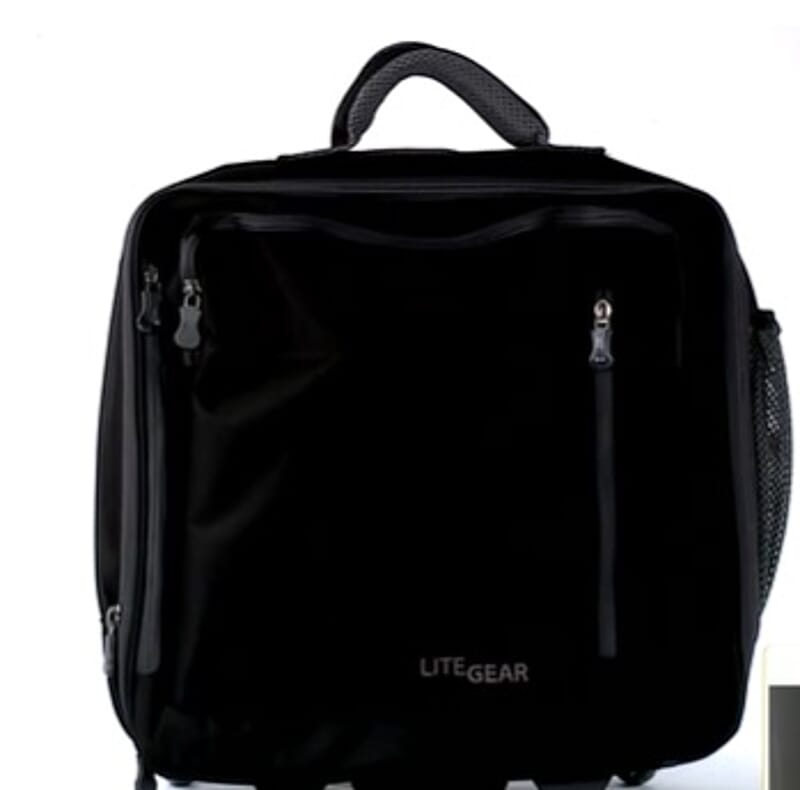 Lite Gear Hybrid Rolling Tote Luggage- Black