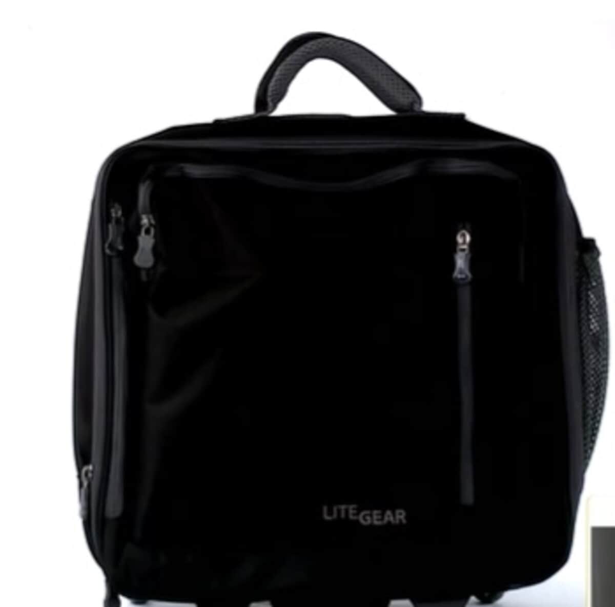 Lite Gear Hybrid Rolling Tote Luggage- Black image number 0