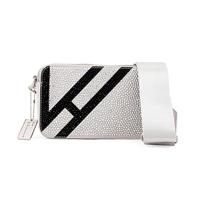Vintage Havana Gray Crossbody Bag with 2 Interchangeable Straps