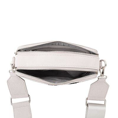 Vintage Havana Gray Crossbody Bag with 2 Interchangeable Straps
