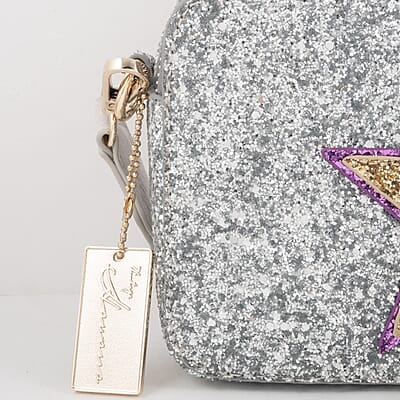 Vintage Havana Silver & Golden Crossbody Bag with 2 Interchangeable Straps