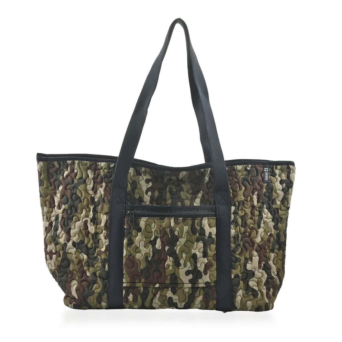 Donna Sharp Green Camo Quilted Tote Bag image number 0