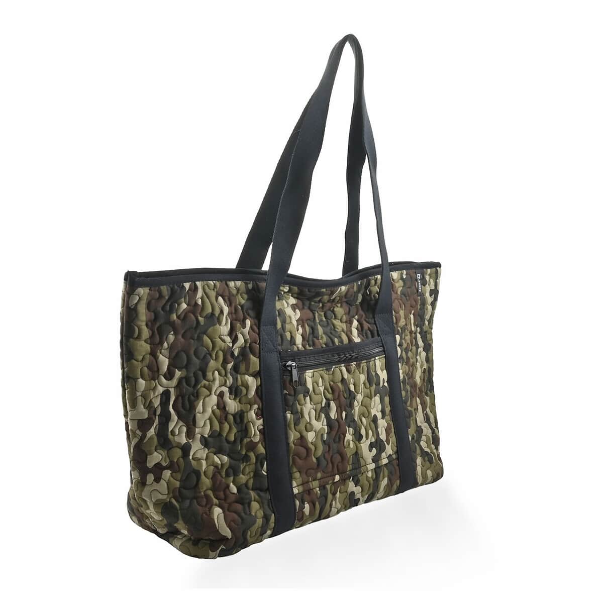 Donna Sharp Green Camo Quilted Tote Bag image number 1