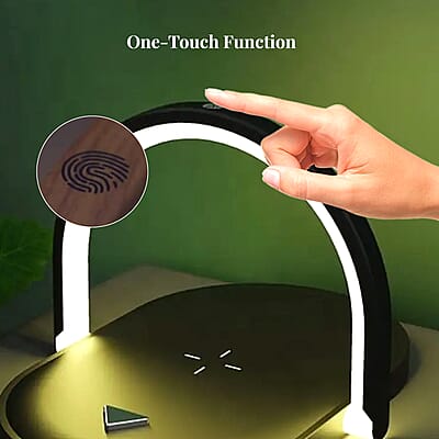 Closeout 3P Experts Lift A Lamp Wireless Charger -Black (7)