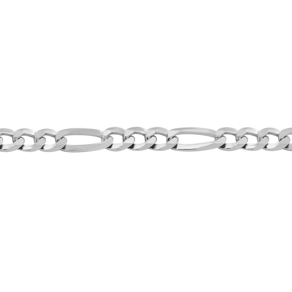 Italian Sterling Silver Figaro Bracelet (7.50 In) 3.80 Grams image number 2