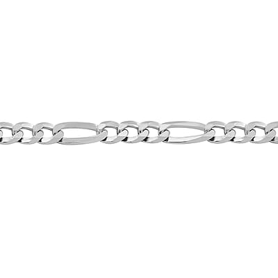 Italian Sterling Silver Figaro Bracelet (7.50 In) 3.80 Grams