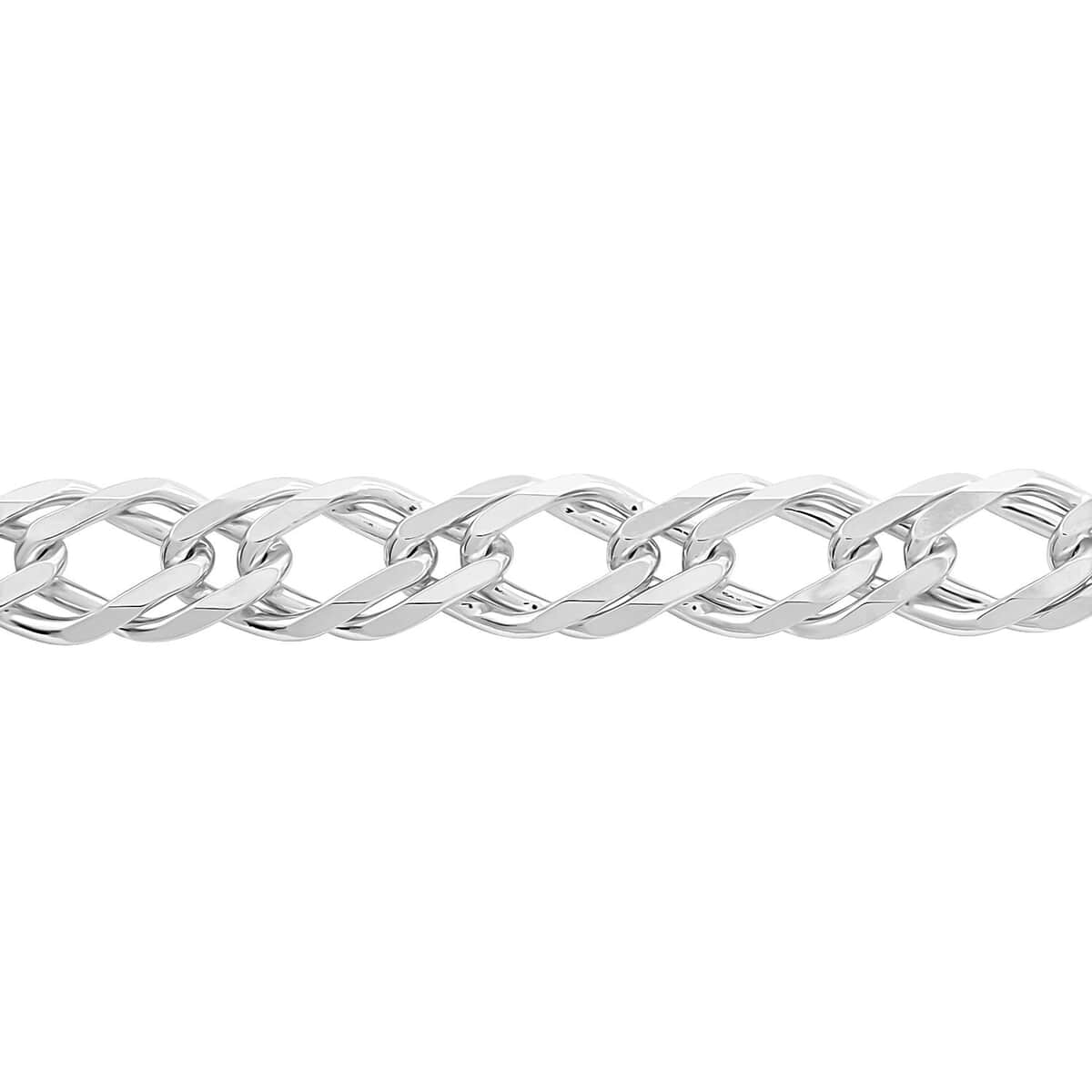 Italian Sterling Silver Rombo Chain Bracelet (7.50 In) 7.90 Grams image number 2