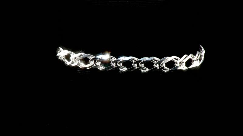 Italian Sterling Silver Rombo Chain Bracelet (8.00 In) 17.75 Grams