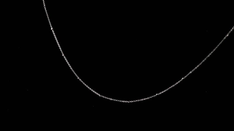 Italian Rhodium Over Sterling Silver Cube Diamond-cut Chain Necklace 24 Inches 1.90 Grams