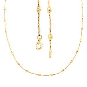 Italian 14K Yellow Gold Over Sterling Silver Oval Link Chain Necklace 20 Inches 6.90 Grams