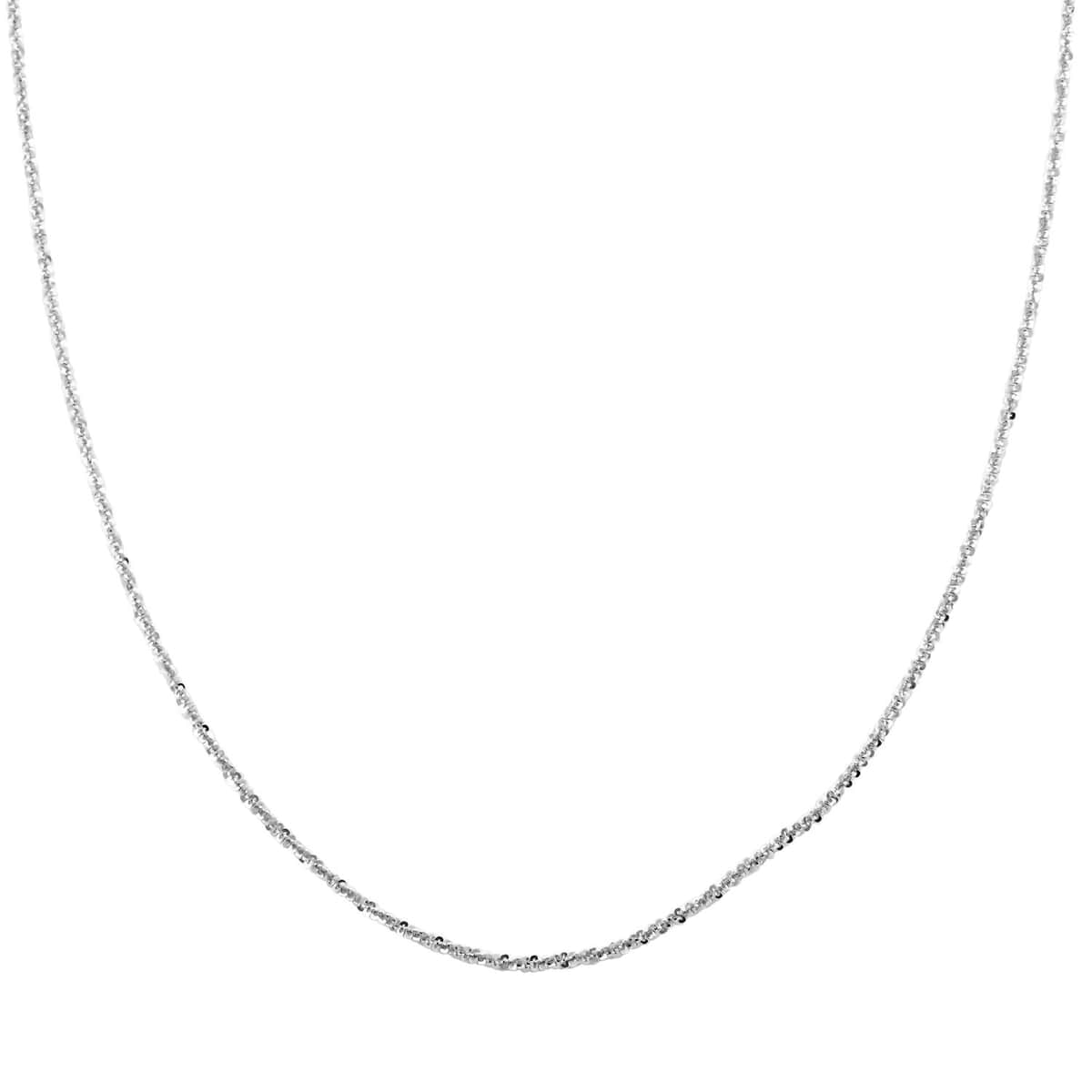 Italian Sterling Silver Margherita Chain Necklace 20 Inches 3.12 Grams image number 0