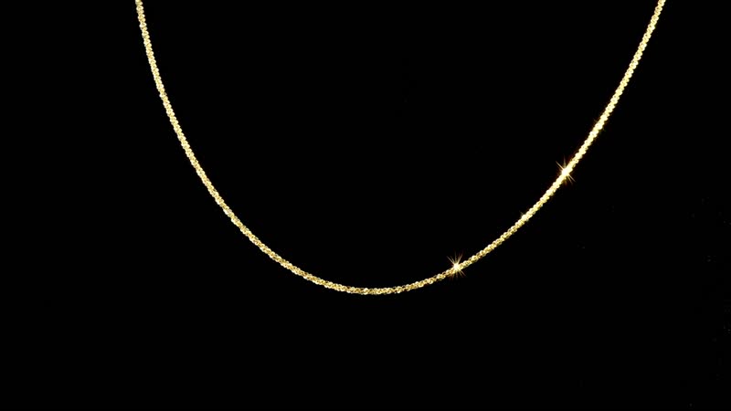 Italian 14K Yellow Gold Over Sterling Silver Margherita Chain Necklace 20 Inches 3.12 Grams