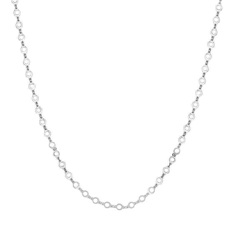Italian Sterling Silver Chain Necklace 24 Inches 3.85 Grams
