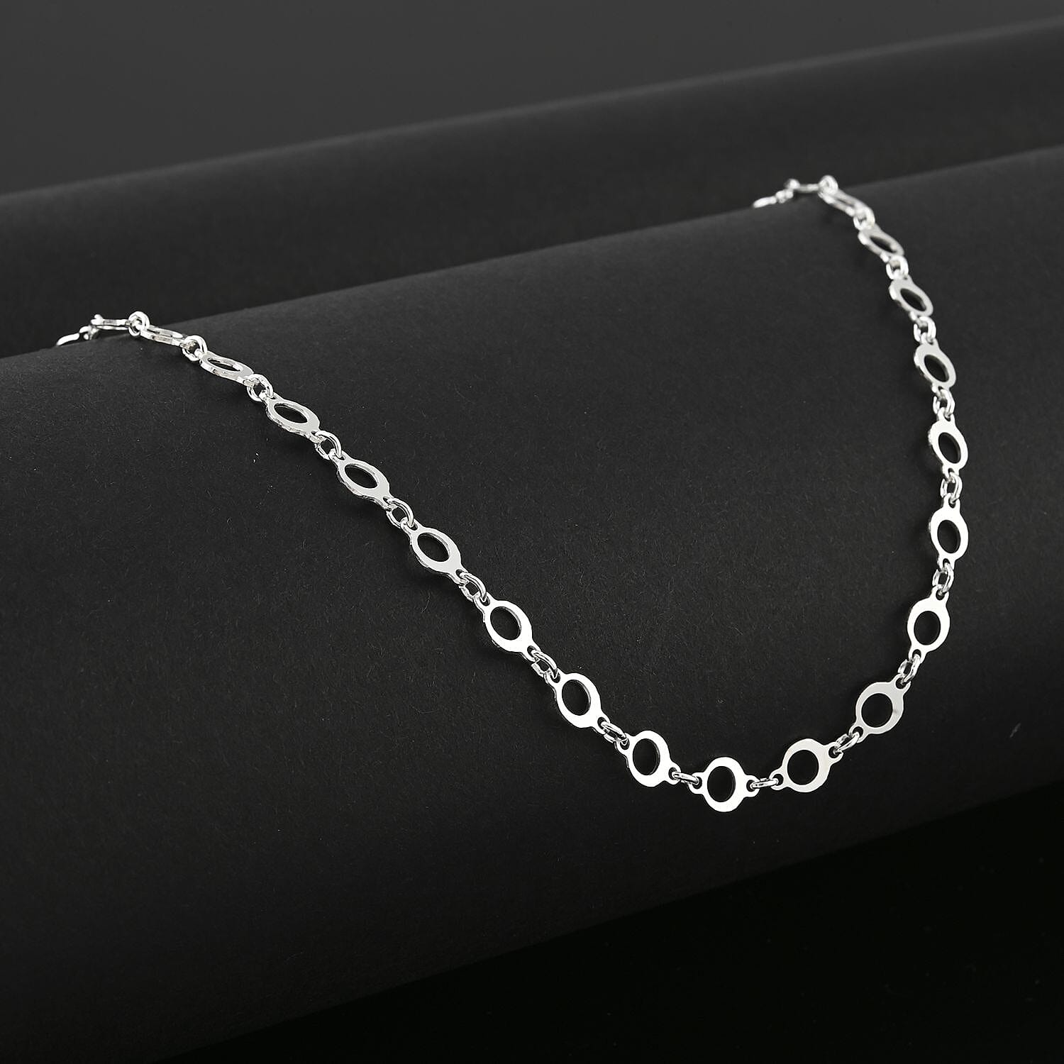 Italian Sterling Silver Chain Necklace 24 Inches 3.85 Grams