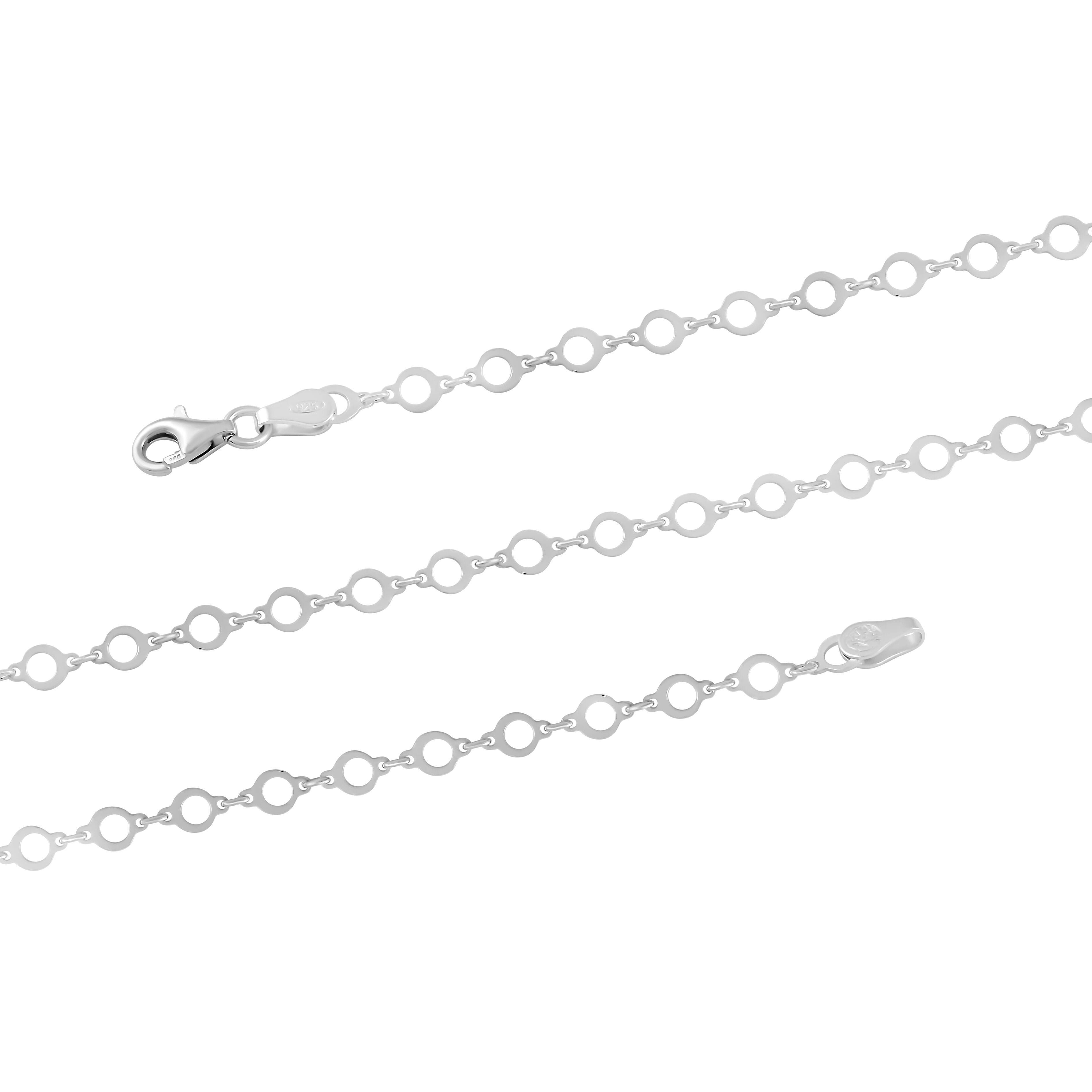 Italian Sterling Silver Chain Necklace 24 Inches 3.85 Grams