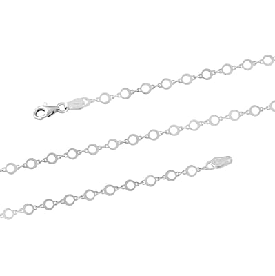 Italian Sterling Silver Chain Necklace 24 Inches 3.85 Grams