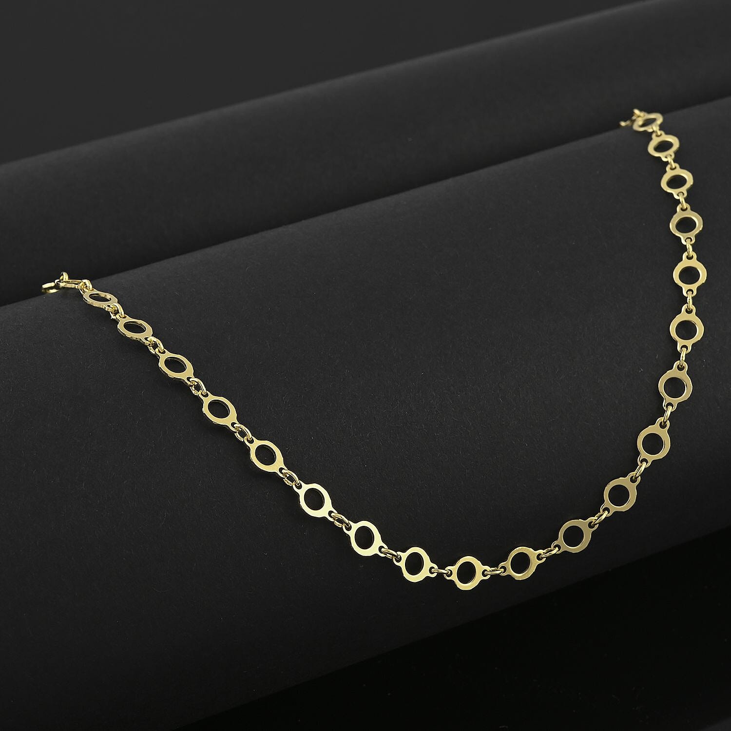Italian 14K YG Over Sterling Silver Chain Necklace 24 Inches 3.85 Grams
