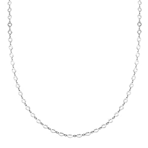 Italian Sterling Silver Arte Star Chain Necklace 24 Inches 4.90 Grams