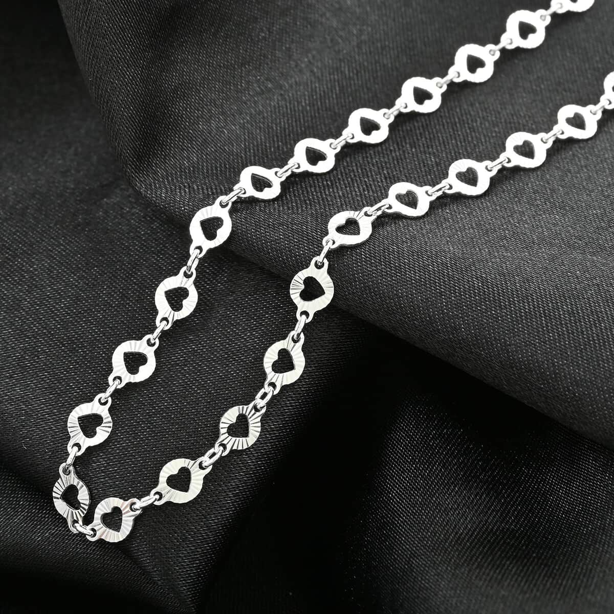 Italian Sterling Silver Arte Star Chain Necklace 24 Inches 4.90 Grams image number 1