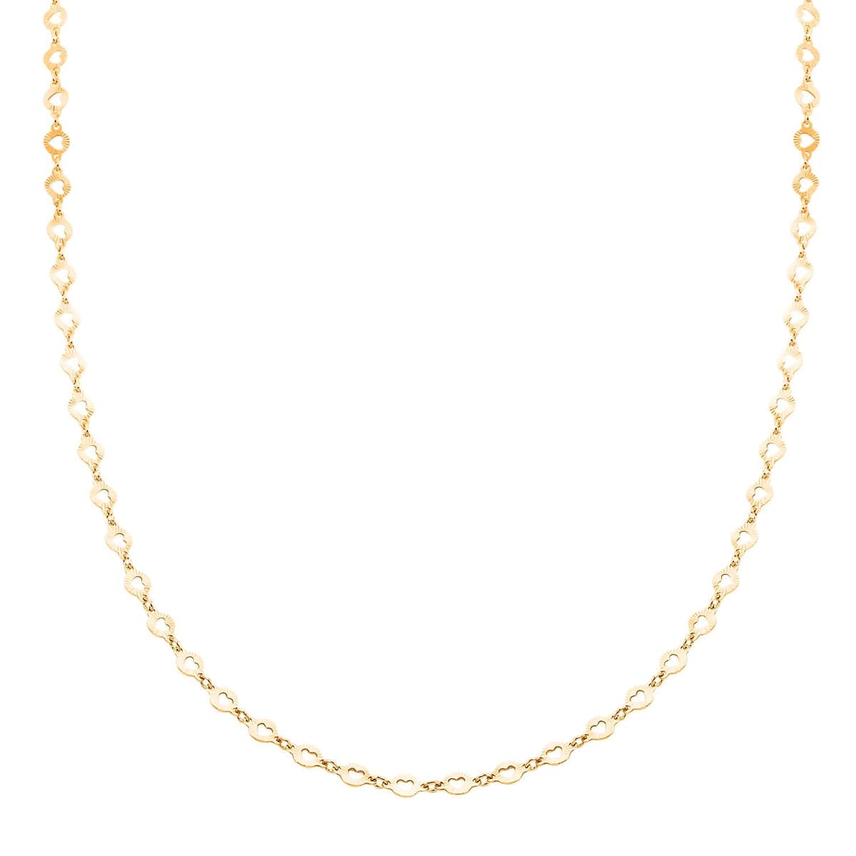 Italian 14K Yellow Gold Over Sterling Silver Arte Star Chain Necklace (24 Inches) (4.90 g) image number 0