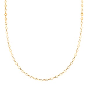 Italian 14K Yellow Gold Over Sterling Silver Arte Star Chain Necklace (24 Inches) (4.90 g)