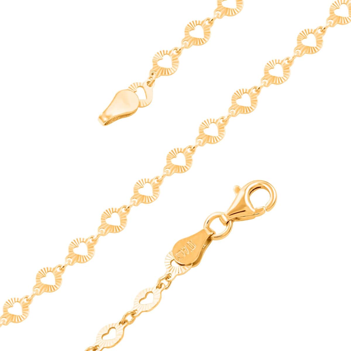 Italian 14K Yellow Gold Over Sterling Silver Arte Star Chain Necklace (24 Inches) (4.90 g) image number 2