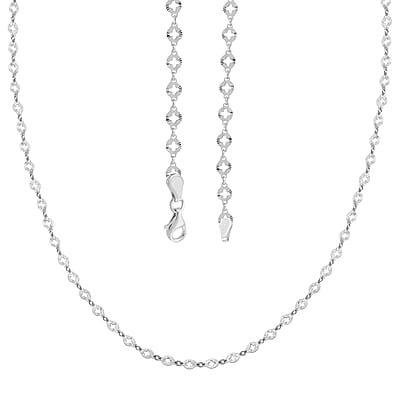 Italian Sterling Silver Arte 14 Star Chain Necklace 24 Inches 5.05 Grams