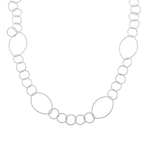 Italian Sterling Silver Chain Necklace 24 Inches 9.40 Grams